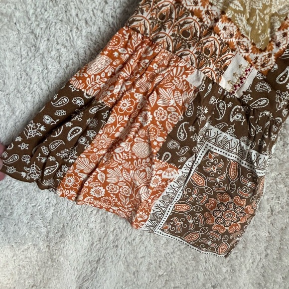 Savanna Jane Top Womens 2X Embroidered Aztec Artsy Art to Wear Boho Western - Picture 2 of 7